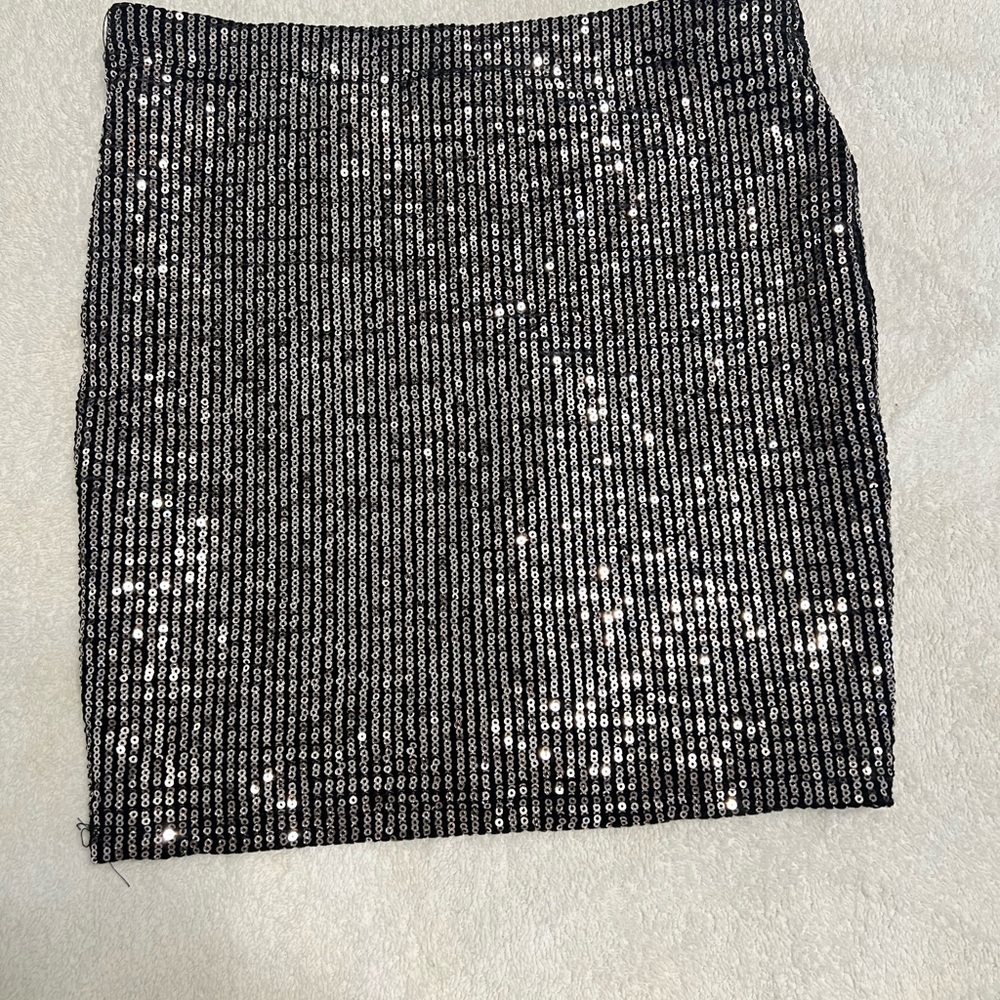 Chocolate Black Sequin Mini Skirt